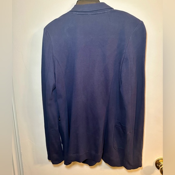 Xhilaration navy blue one button knit blazer Large - Picture 6 of 10